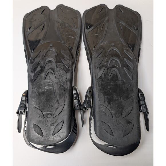 Seavenger Snorkel Fins ADULT SIZE M/L/XL 9-13 Mesh Carrying Bag black pink beach - Picture 2 of 5